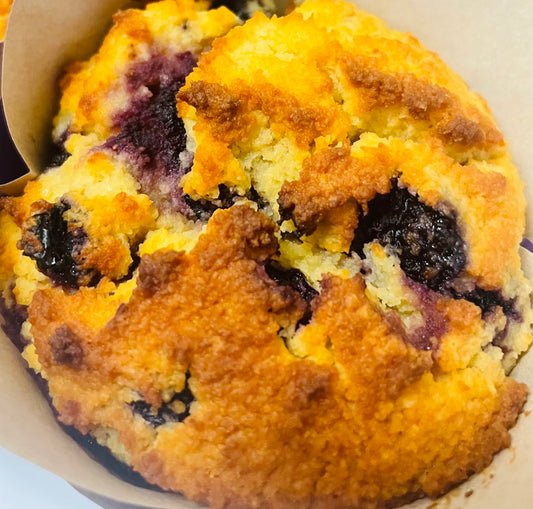 Keto Lemon Blueberry Muffin