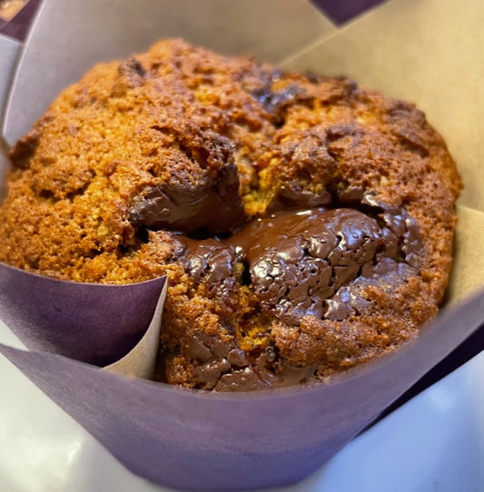 Organic and Fair-Trade Banana Dark Chocolate Muffin-Dairy Free