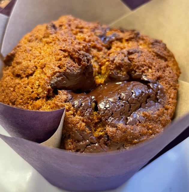 Organic and Fair-Trade Banana Dark Chocolate Muffin